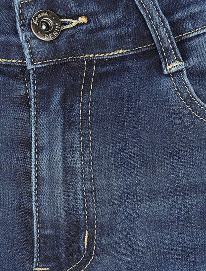 Jean basic coupe droite - Bleu - 3