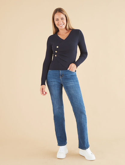 Jean classique coupe droite - Bleu - 4