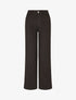Jean wide leg taille haute coupe droite - Noir - 4