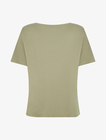 T-shirt large étoile - Kaki - 2