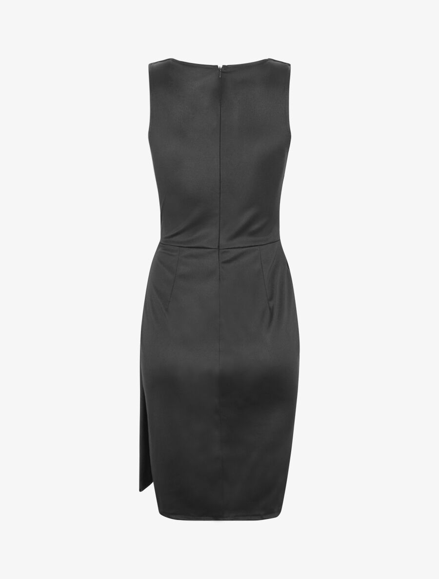 Robe de soirée à boucle en strass - Noir - 2