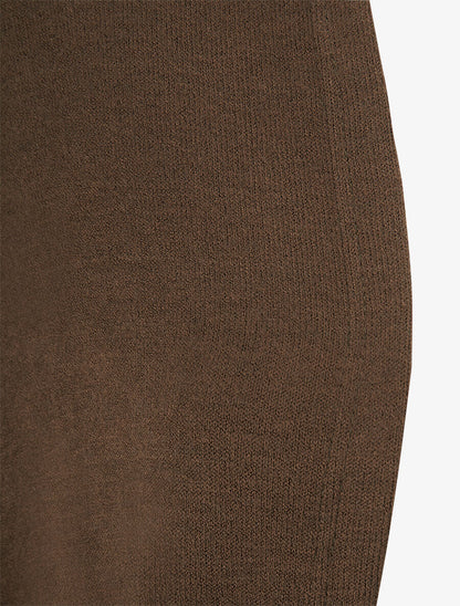 Gilet uni à manches dolman - Marron - 3