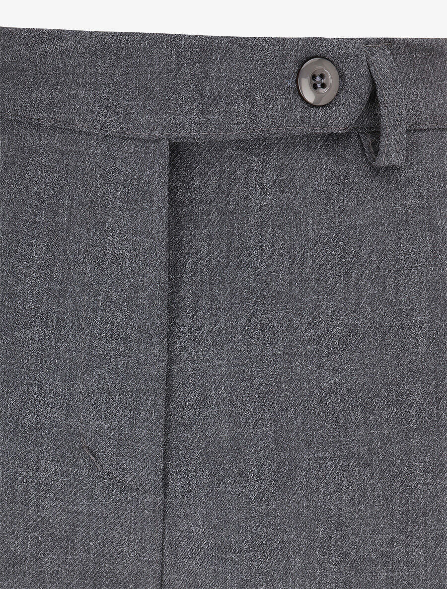 Pantalon droit chiné - Anthracite - 3