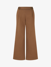 Pantalon long épais coupe ample - Marron - 1