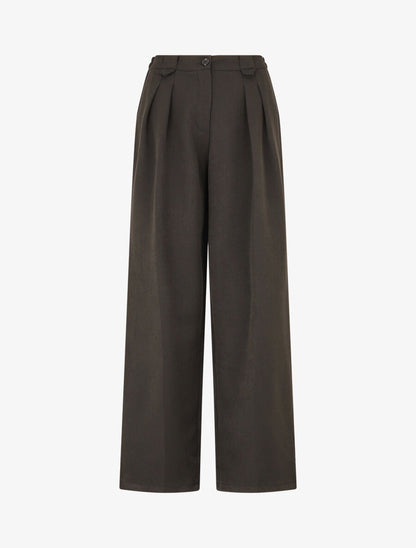 Pantalon ample à taille élastiquée - Anthracite - 4