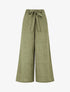 Pantalon uni effet lin - Kaki - 1