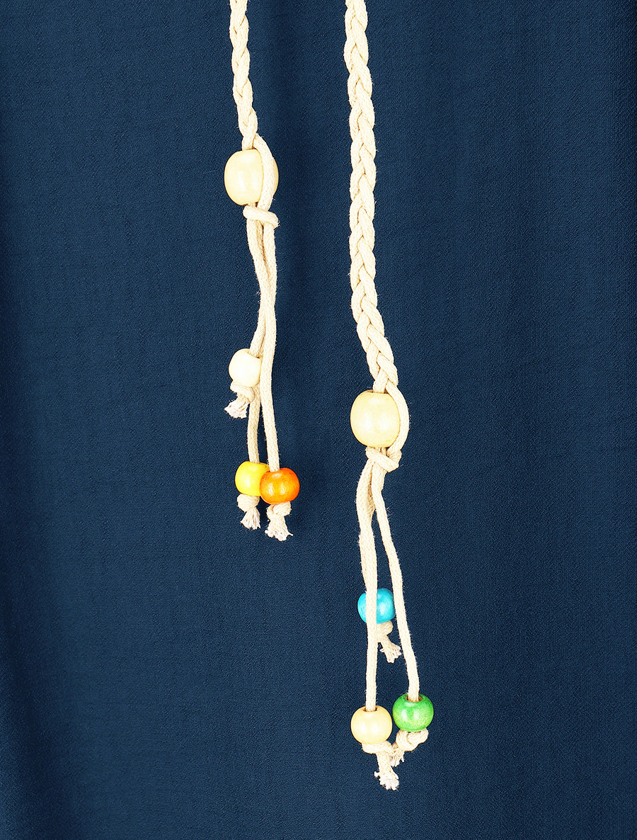 Gonna lunga a vita alta a campana - Blu