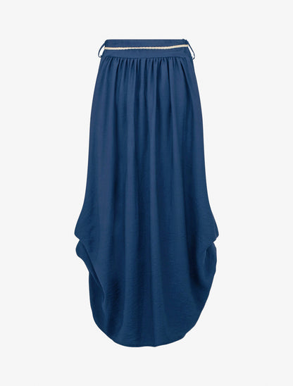 Gonna lunga a vita alta a campana - Blu