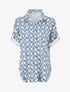 Chemise à manches retroussables imprimé fantaisie - Turquoise - 4