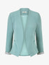 Veste droite à épaulettes - Vert d&