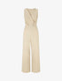 Combinaison évasée sans manches - Beige - 1