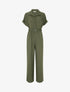 Combinaison ample style chemise - Kaki - 4