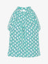 Top à imprimé graphique coupe droite - Turquoise - 4