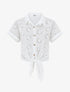 Chemise manches courtes en broderie anglaise - Blanc - 4