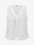 Top uni flocage ancres irisées - Blanc - 4
