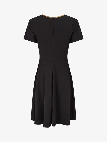 Robe patineuse à taille soulignée - Noir - 2