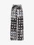 Pantalon fluide à imprimé cercles - Noir - 1