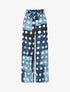 Pantalon fluide à imprimé cercles - Marine - 4