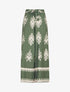 Pantalon ample à imprimé ikat - Kaki - 4