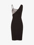 Robe moulante à côté incrusté de sequins - Argent - 1
