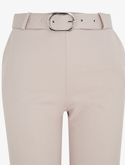 Pantalon long stretch - Beige - 3