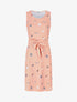 Robe à nouer imprimé coquillages - Rose saumon - 1
