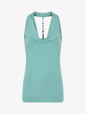 Top ajusté à dos nageur bijou - Turquoise - 1