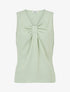 Top sans manches à col V - Vert d&