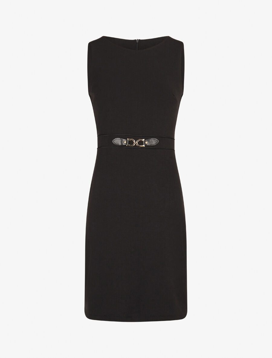 Robe moulante à boucle décorative - Noir - 4