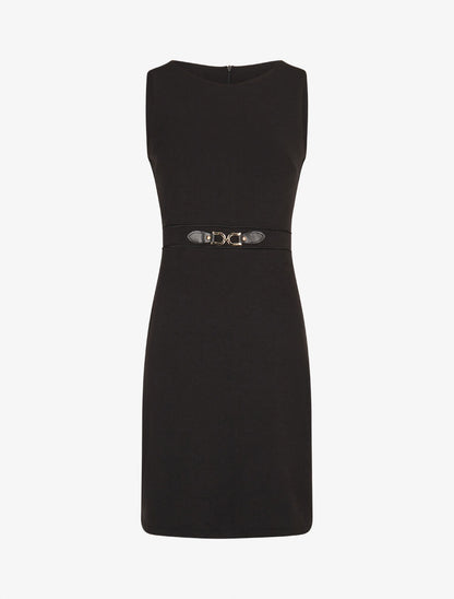 Robe moulante à boucle décorative - Noir - 4