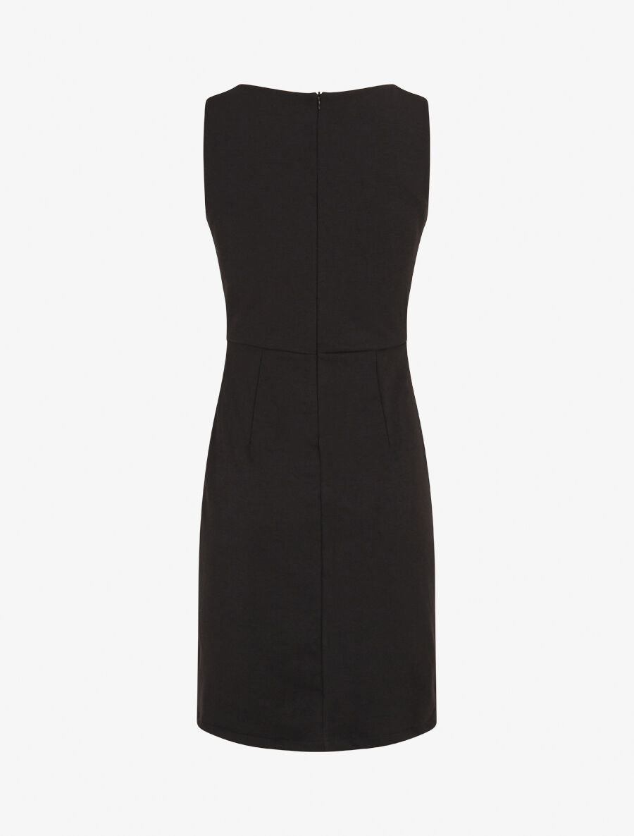 Robe moulante à boucle décorative - Noir - 2