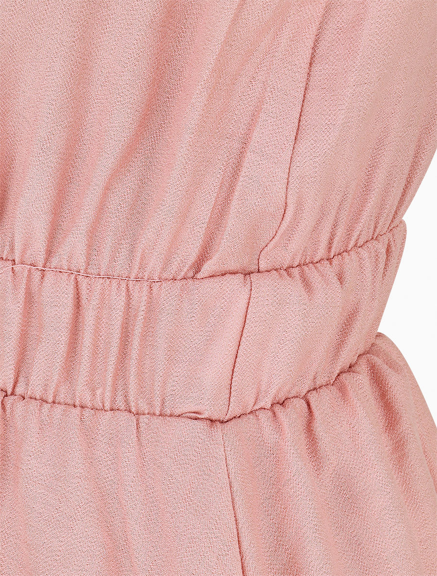Top empire sans manches uni - Rose - 3