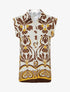 Chemise sans manches imprimé tropical - Marron - 1