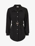 Chemise cintrée à ceinture élastique - Noir - 1