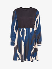 Abito midi svasato con stampa grafica - Marina