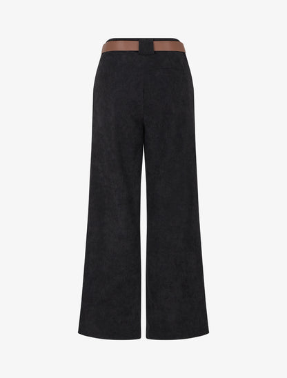Pantalon droit en velours côtelé - Noir - 2