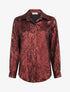Chemise fluide effet froissé coupe droite - Bordeaux - 1