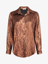 Chemise fluide effet froissé coupe droite - Rouille - 1