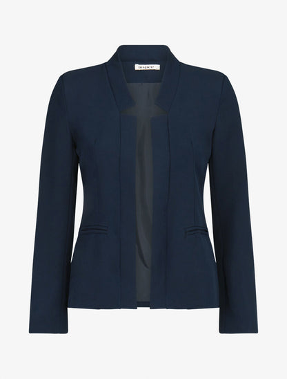 Veste à col cranté - Marine - 1