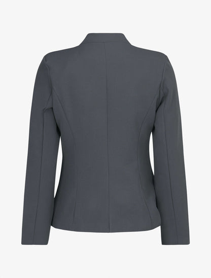 Veste à col cranté - Gris foncé - 2
