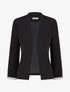 Veste droite à épaulettes - Noir - 1