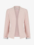 Veste droite à épaulettes - Rose poudré - 1