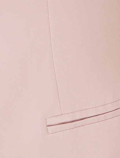 Veste droite à épaulettes - Rose poudré - 3