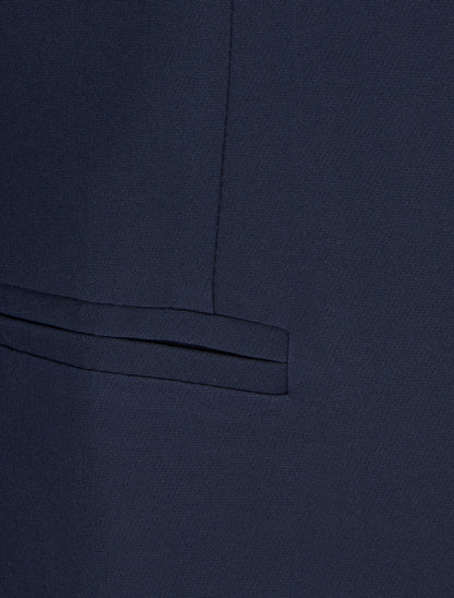 Veste droite à épaulettes - Marine - 3