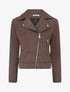 Veste en suédine style perfecto - Marron - 1