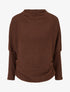 Pull texturé à manches longues - Marron - 1