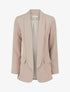Blazer uni à poches décoratives - Taupe - 1