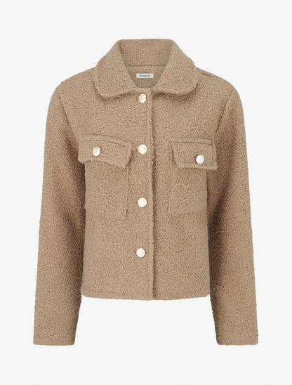Cappotto corto effetto lana bouclé - Talpa