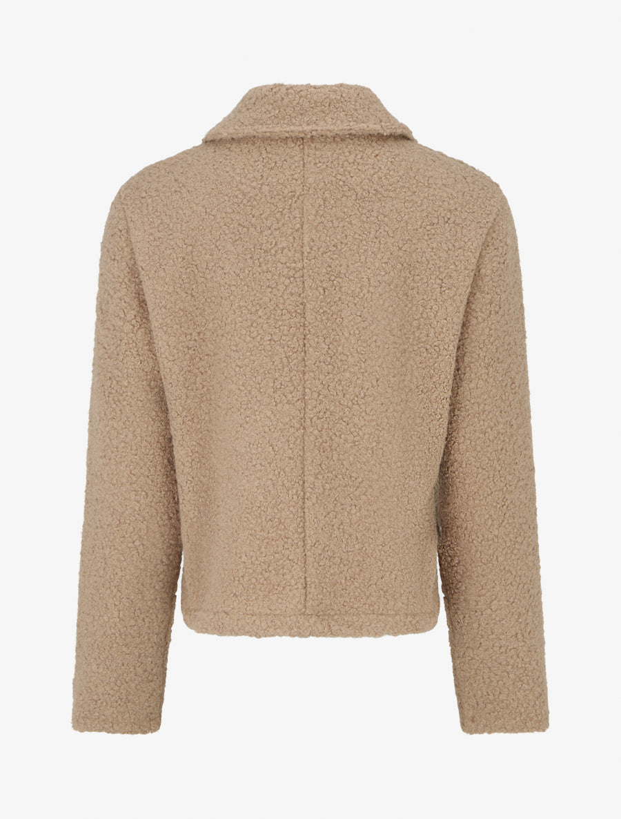 Cappotto corto effetto lana bouclé - Talpa