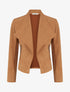 Veste en suédine à poches décoratives zippées - Camel - 1
